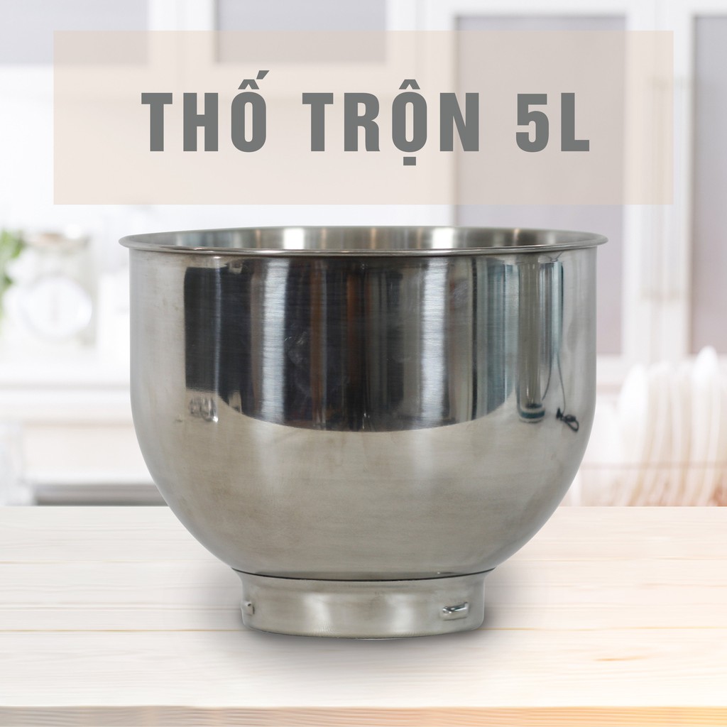 Máy đánh trứng trộn bột nhồi đa năng KALITE KL 960, công suất 1000W, dung tích 5L, hàng chính hãng