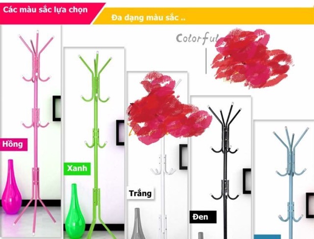 GIÁ TREO QUẦN ÁO TÚI SÁCH MŨ ĐA NĂNG CÂY TREO ĐỒ THÔNG MINH