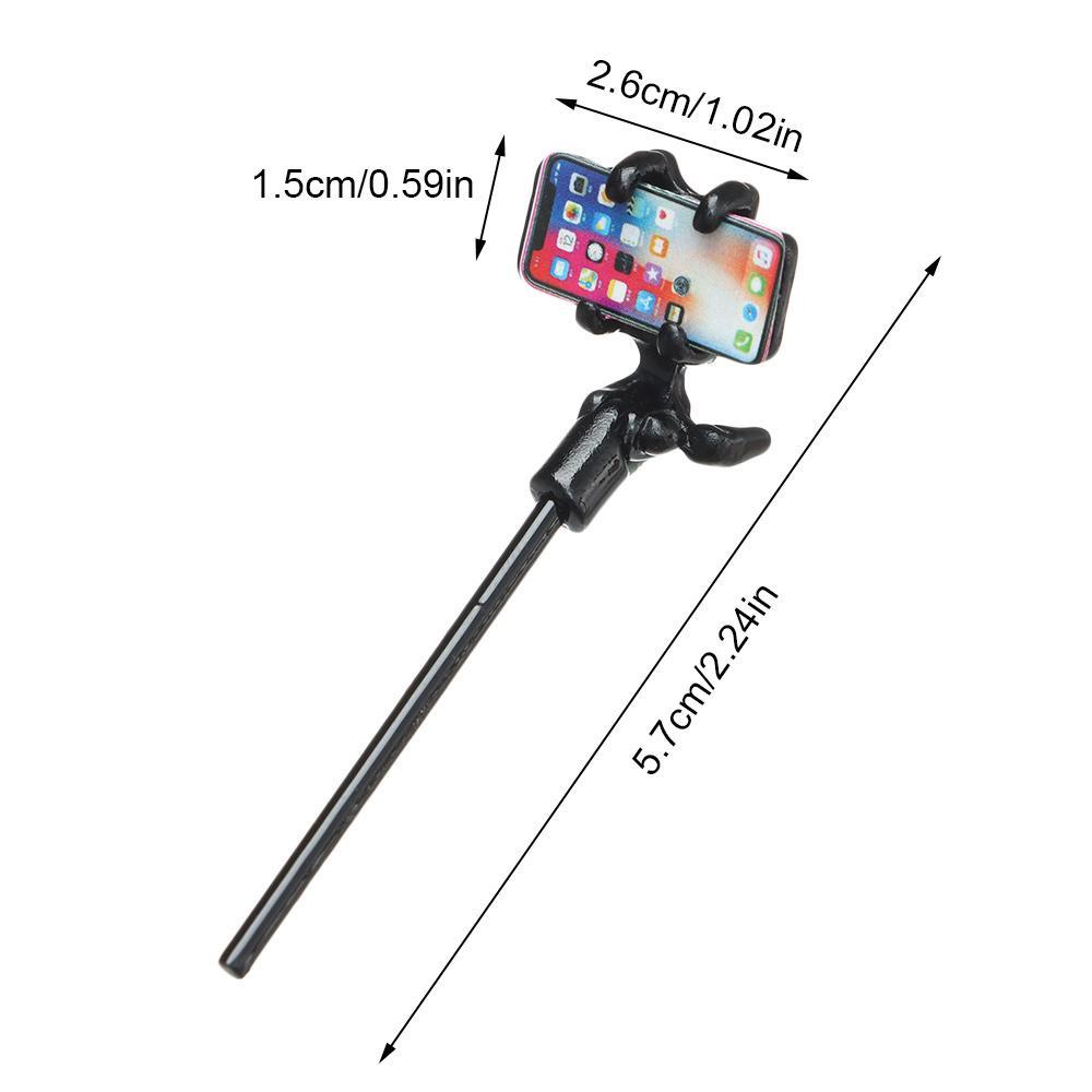 Đồ Chơi Gậy Chụp Hình Selfie Cho Nhà Búp Bê Tỉ Lệ 1 / 12 Điện Thoại