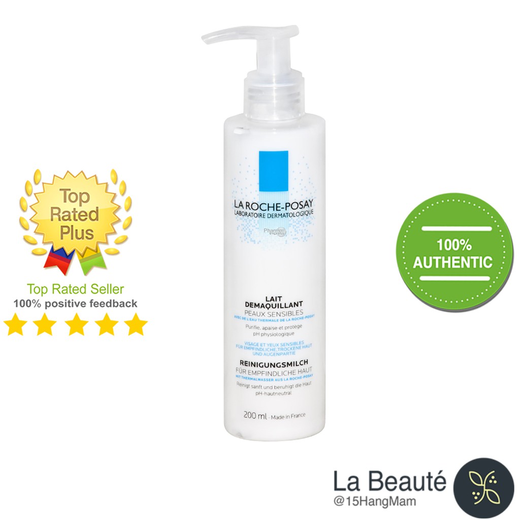 La Roche-Posay Lait Demaquillant Peaux Sensibles 200ml – Sữa Tẩy Trang Cho Da Nhạy Cảm 200ml