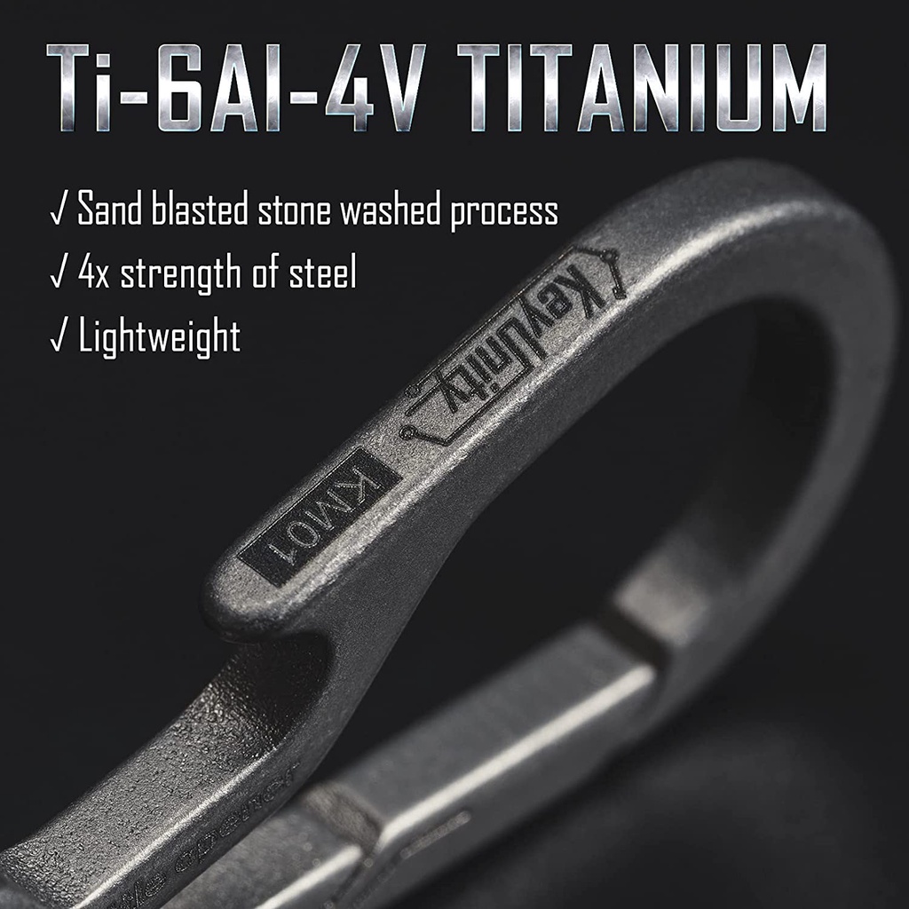 Bộ móc khóa Titan kèm ring KeyUnity KM01