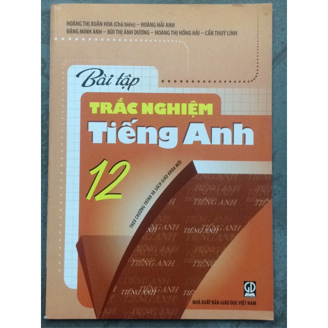 Sách - Bài tập trắc nghiệm Tiếng Anh 12