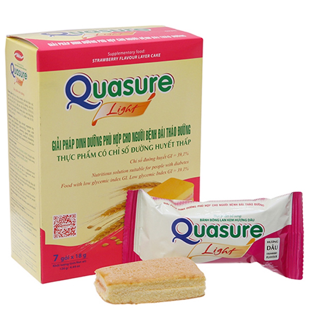 Combo 3 hộp bánh quasure bông lan kem và quy sữa cho người tiểu đường (140g) date 04/2023