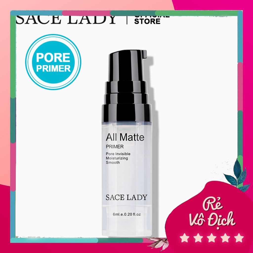 ( HOT NEW ) Set kem lót trang điểm + kem nền dạng lỏng SACE LADY kèm mút xốp chất lượng cao b225 | BigBuy360 - bigbuy360.vn