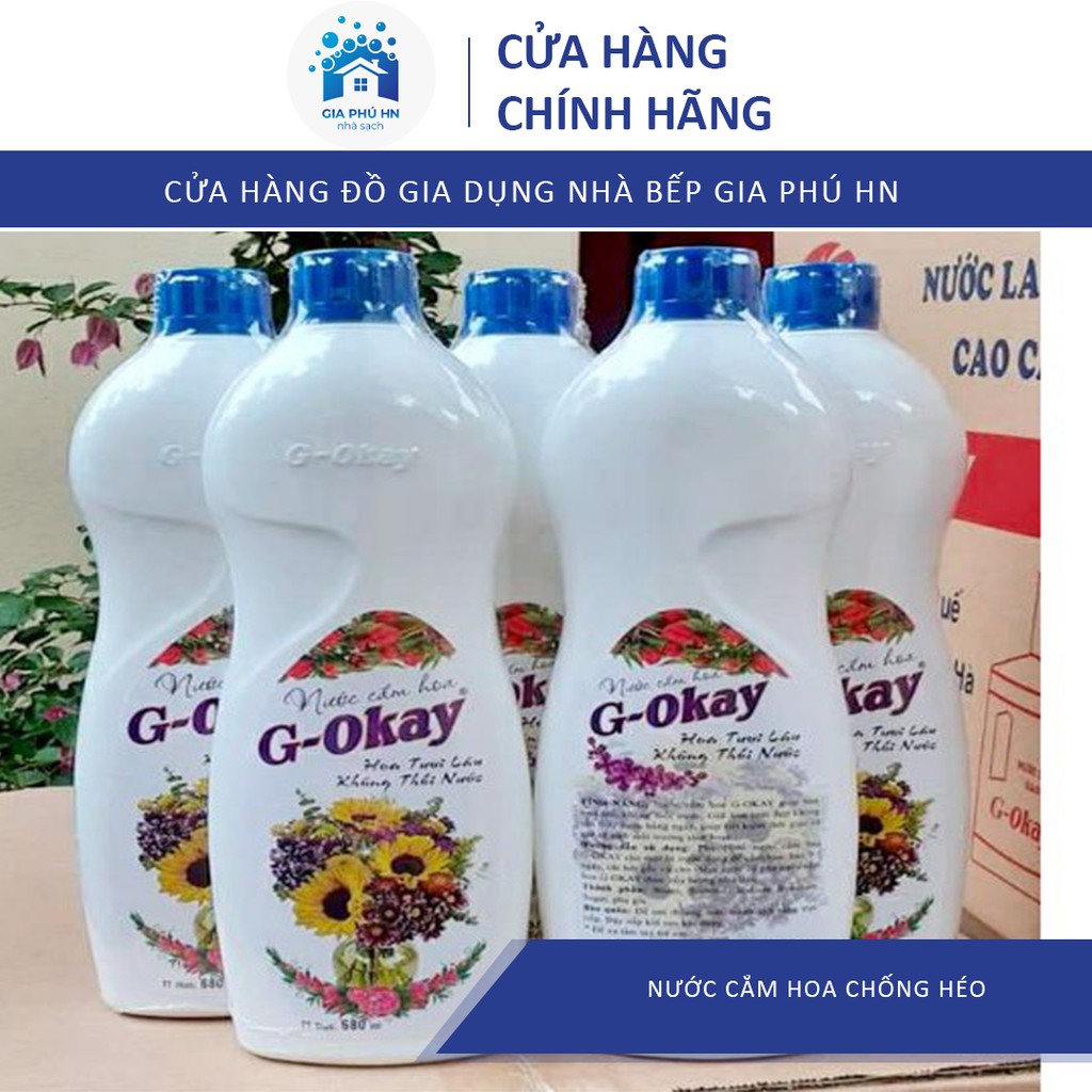 Nước Cắm Hoa Tết  [ THẦN THÁNH ] 1 Tuần Không Héo , Chống Thối Nước - Không Độc Hại, 680 ML