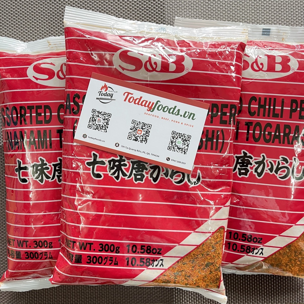 Bột ớt 7 vị Nanami Togarashi (S&amp;B) Nhật Bản gói 300G