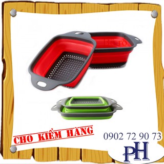 Bộ 2 Rổ Silicon Gấp Gọn Thông Minh PR-JO2 quà tặng SHARP