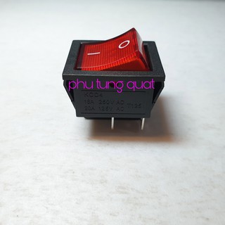 Công tắc kcd4 16A 20A 4 chân on off - Công tắc bập bênh máy hàn có đèn - phụ tùng quạt