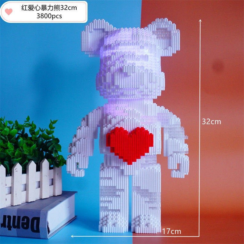 Đồ Chơi Lắp Ráp Lego Hình Chú Gấu Ba Chiều Cỡ Lớn 55CM