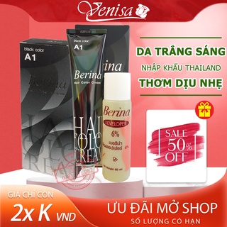 Thuốc Nhuộm Tóc Thái Lan Berina A1, Thuốc Nhuộm Tóc Màu Đen Phủ Bạc Hiệu Quả An Toàn TNT1 VENISA