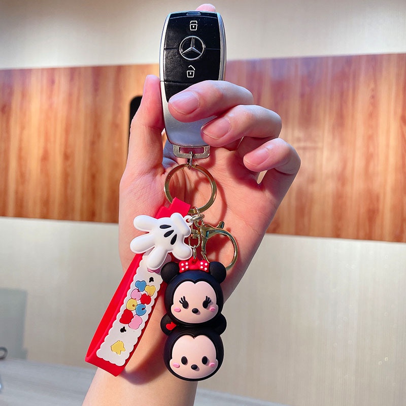 Móc Khóa Hình Chuột Mickey Minnie Hoạt Hình Bằng pvc