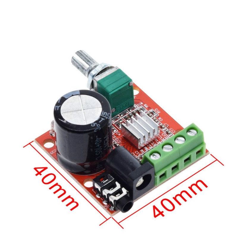 Bảng mạch khuếch đại âm thanh nổi 12V Mini Hi-Fi PAM8610 2X10W Kênh kép loại D 10W + 10W