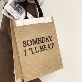 Túi vải thô someday đi biển summer RHODI