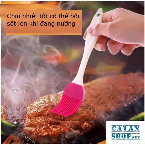 Chổi silicon quét bơ, quét gia vị,quét mật ong chuyên dụng chất lượng cao an toàn-GD376-Coquetdau