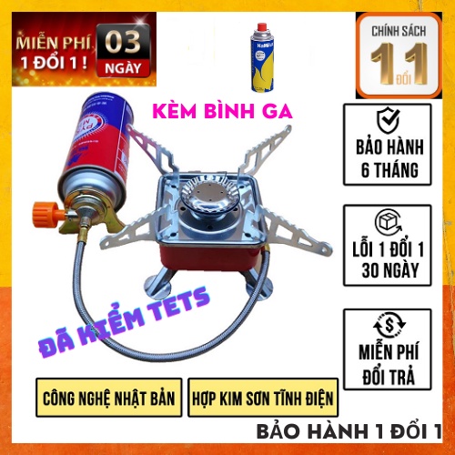 [HÀNG XỊN] Bếp ga du lịch mini [TẶNG DÂY DẪN GA ] dã ngoại gấp gọn đa năng tiện lợi- TR393 ,có van điều chỉnh ga cao cấp