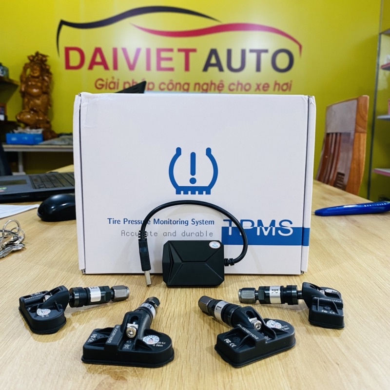 TPMS VT02 Bộ cảm biến áp suất lốp tích hợp màn Android van trong | Đại Việt Auto