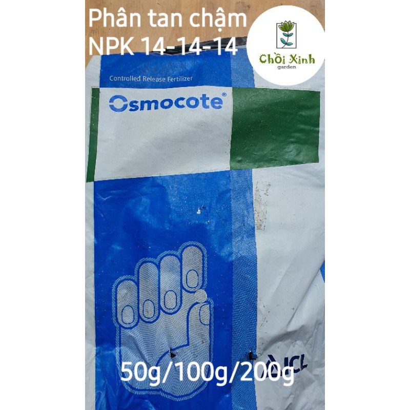 50g/100g/200g Phân tan chậm NPK 14 14 14 Osmocote Mỹ