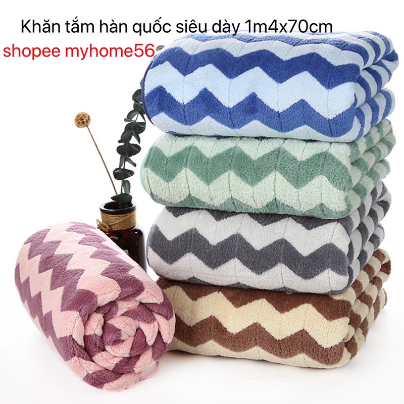 Khăn tắm đi biển bằng bông cao cấp xuất hàn quốc 1m4x70cm