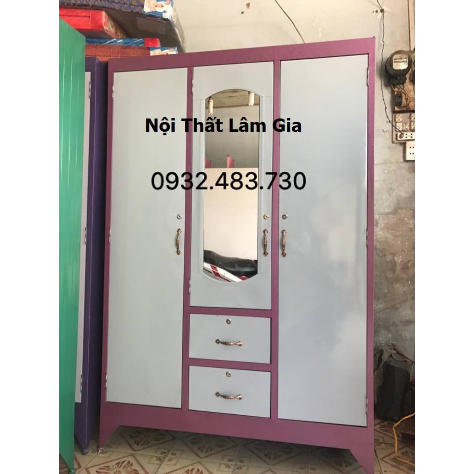 Tủ sắt quần áo cao 1m8x1m2 giá rẻ