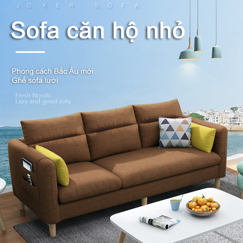 FU440 - Sofa sang trọng nhẹ Bắc Âu giường sofa hai người ba người đơn giản phòng khách