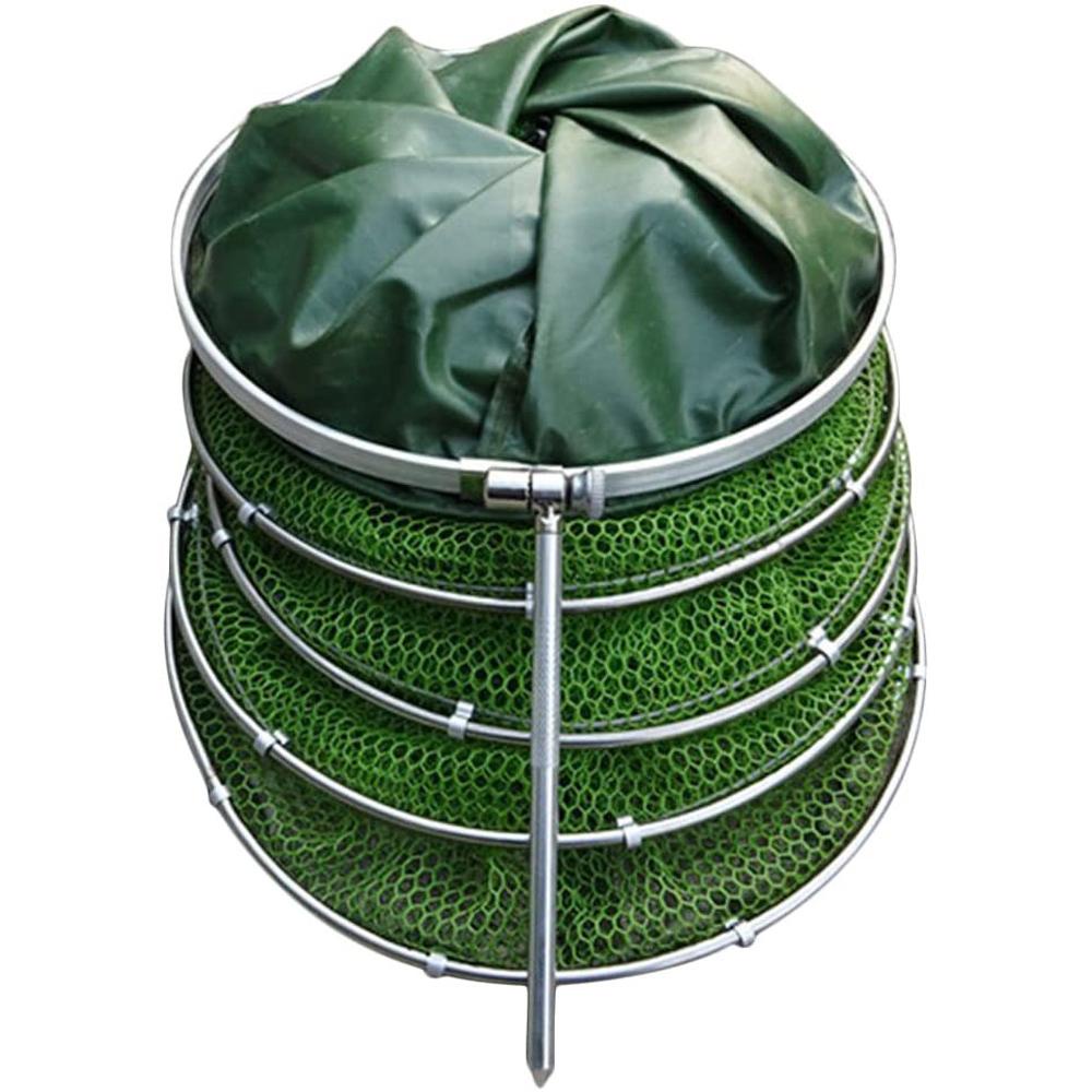 1 Vợt Lưới Bắt Cá Bằng Nhôm Nhanh Khô Có Thể Gấp Gọn Tiện Dụng