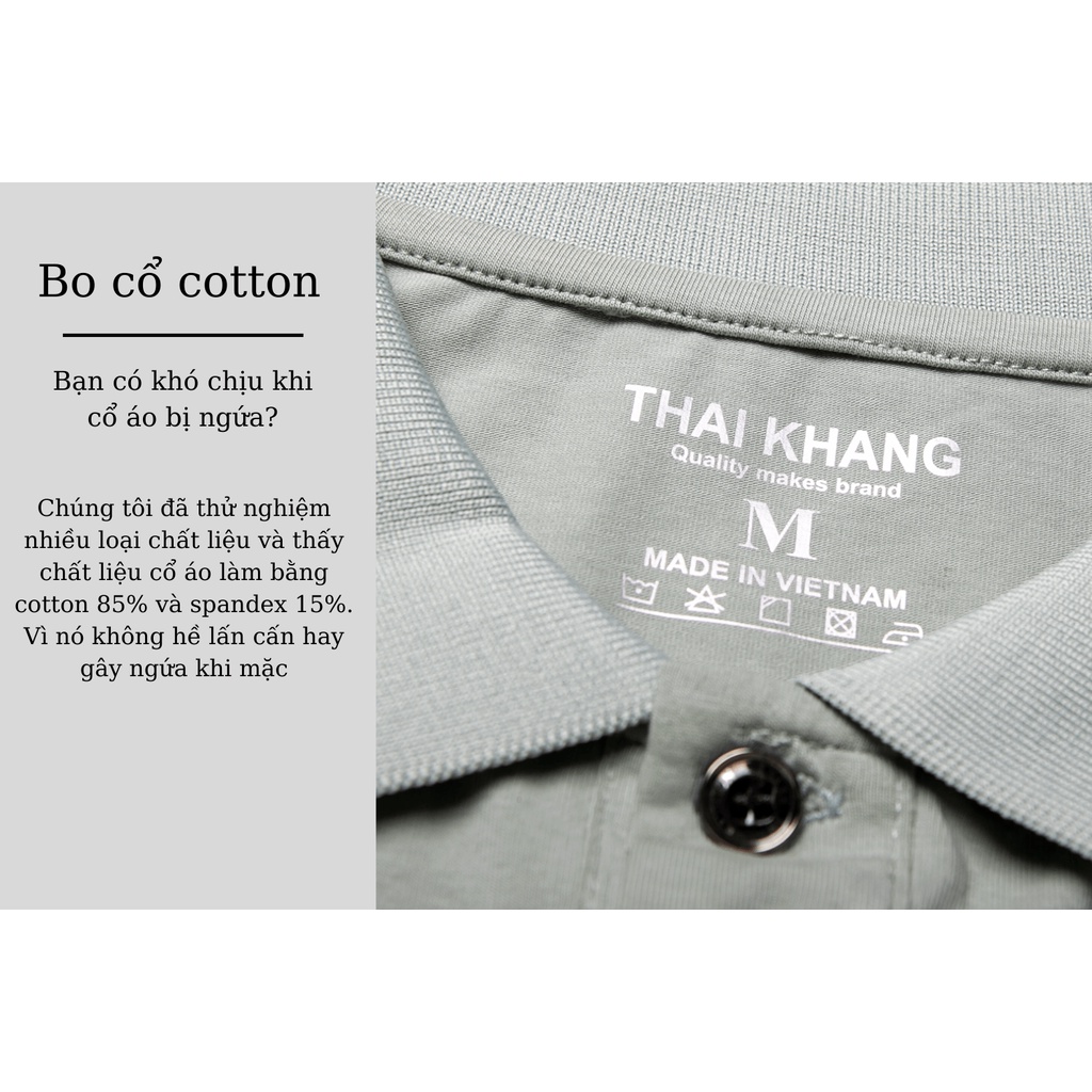 Áo thun nam cotton 100% THÁI KHANG vải cotton dày mềm siêu mát APOLO50