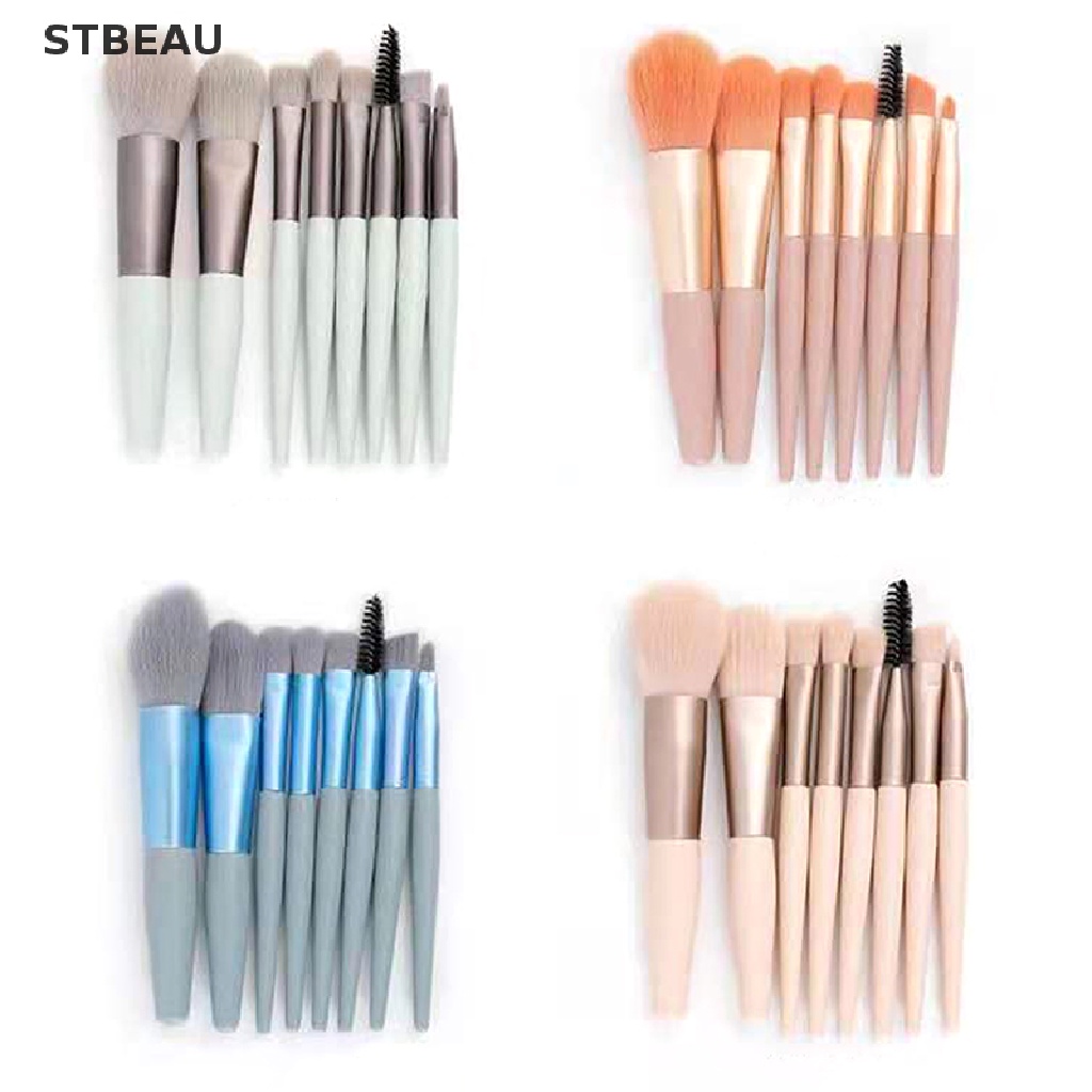 Set 8 Cọ Trang Điểm Phấn Mắt Mềm Mại Nhỏ Gọn Tiện Dụng