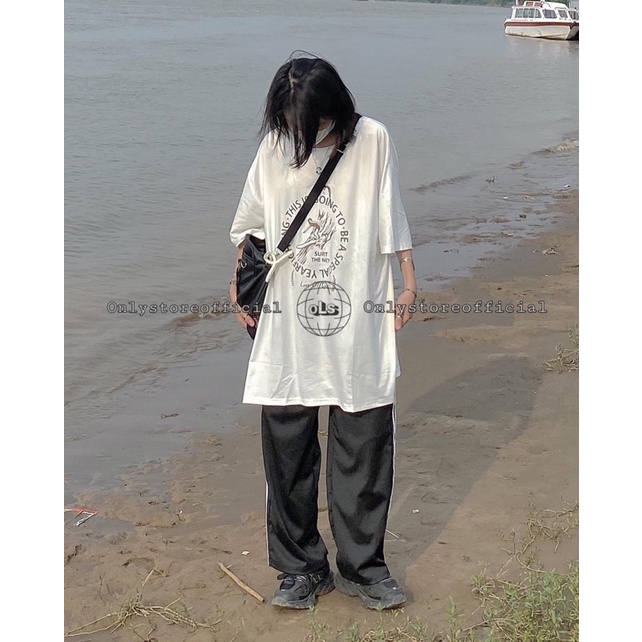 Sét áo THIS IS mix quần ống rộng 3 sọc TH6