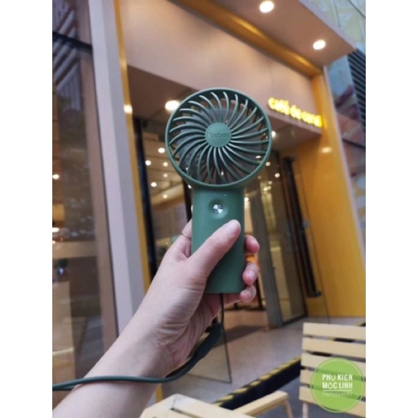 ☘️LIÊN TỤC 30 TIẾNG☘️ Quạt cầm tay Yoobao F03 6000 mah tặng dây đeo - quạt mini để bàn sạc tích điện pin cực khỏe