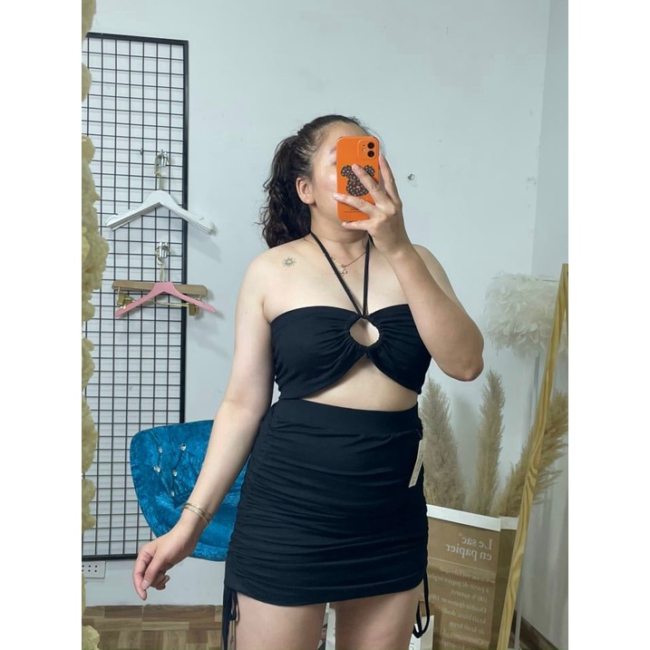 Áo Croptop Ống Khoen Bigsize
