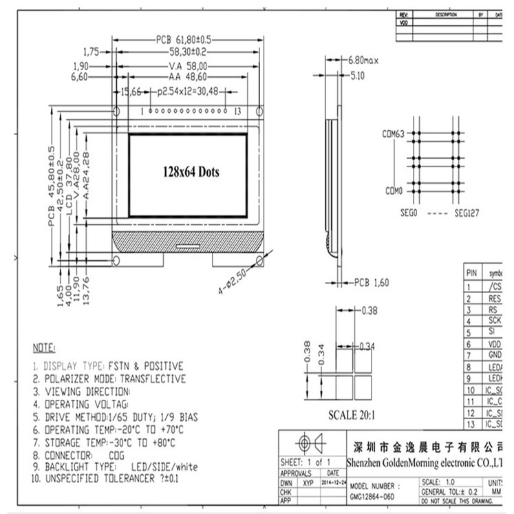 Mô Đun Màn Hình LCD 12864-06D 12864 Chuyên Dụng