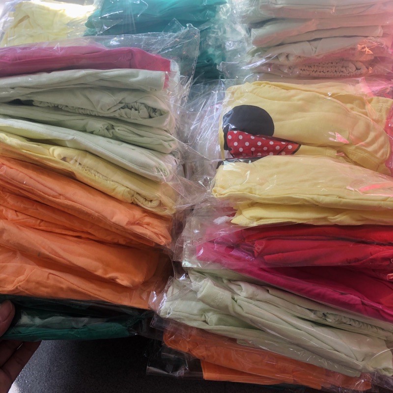 Bộ Thun Dài Tay Bé Gái 10-16kg Hình Chuột Micky Và Cà Rốt Cực Yêu