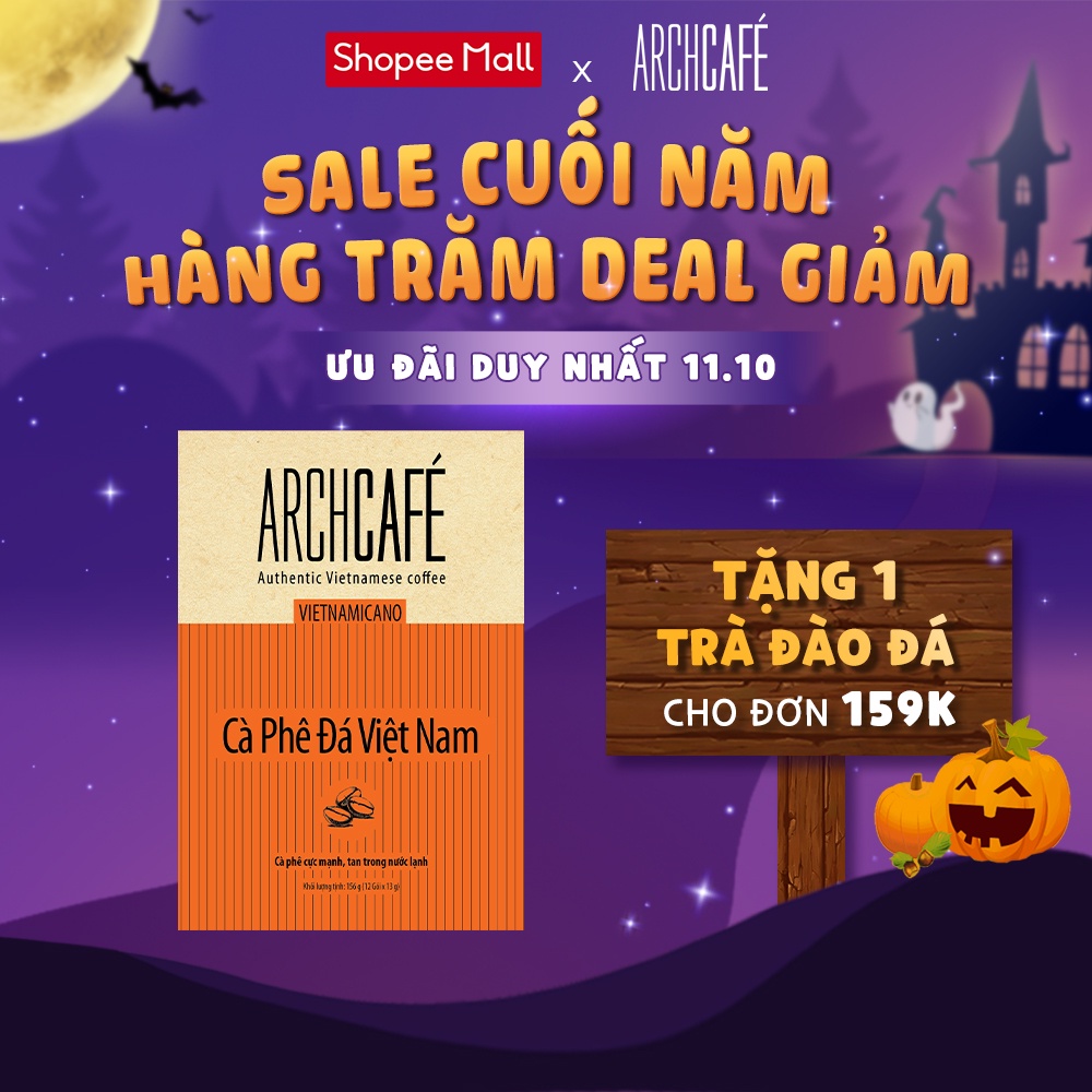 [Mã FMCGMALL -8% đơn 250K] Cà Phê Đá Việt Nam - Cafe hoà tan Archcafé - Vietnamicano (hộp 12 gói x 13g)