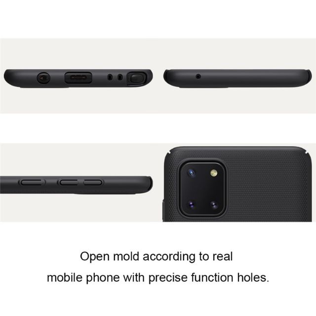 Ốp lưng Nillkin sần cho Galaxy Note 10 Lite Nhựa cứng PC chống vân tay ( Tặng giá đỡ )