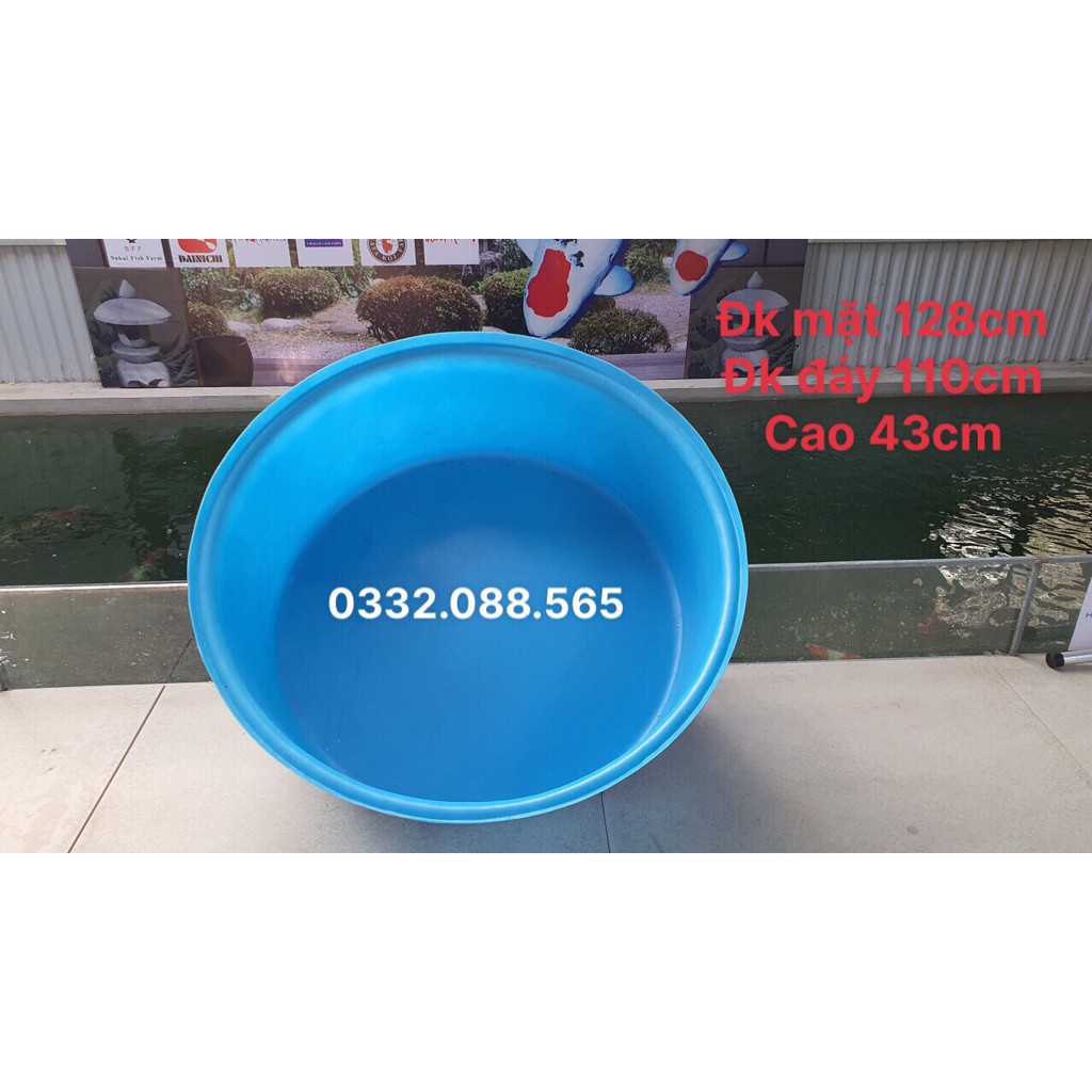 Tank đo cá 400l, thùng nhựa tròn đo cá, quay cá, chụp ảnh, phù hợp với những koi size lớn