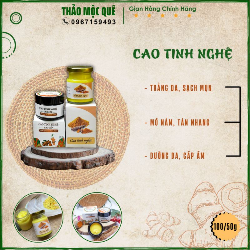 Tinh bột nghệ nguyên chất sữa ong chúa giúp phục hồi làn da yếu, tốt cho bà bầu an toàn hiệu quả