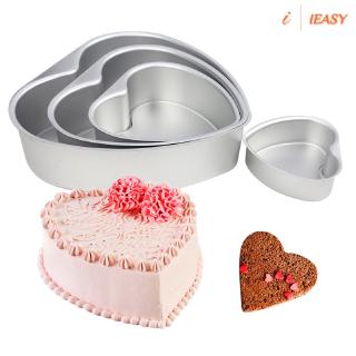 Khuôn Làm Bánh Hình Trái Tim Bằng Hợp Kim Nhôm 3 / 6 / 8 Inch