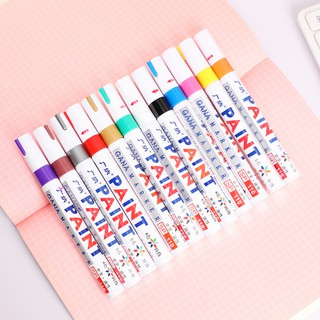 Set 12 bút lông bằng acrylic chống nước để vẽ nghệ thuật trên đá/kim loại/thủy tinh/sỏi