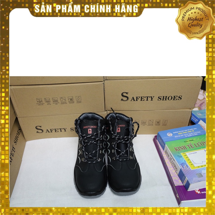 Giày Bảo Hộ Lao Động Cao Cổ, Siêu Nhẹ Kiểu Dáng Thể Thao, Chống Đinh, Chống Va Đập, Chống Nước, Thoáng Khí