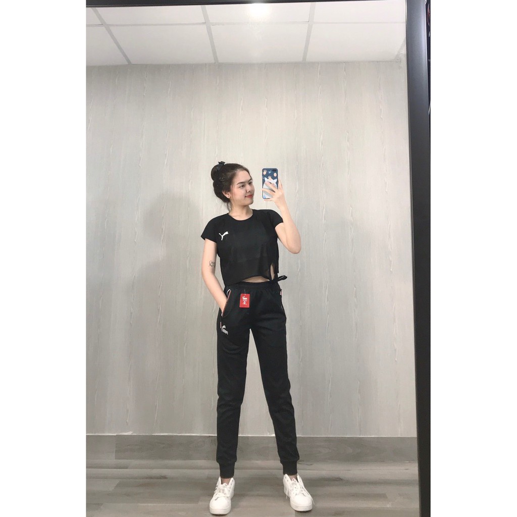 Áo croptop tập gym nữ vải lưới thắt dây siêu xinh PM + DAS