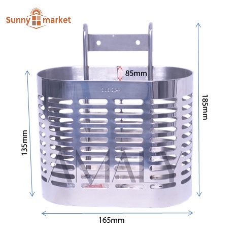 Ống đựng đũa đôi inox SUS 304 hình oval cao cấp, Ống đựng hai ngăn sang trọng