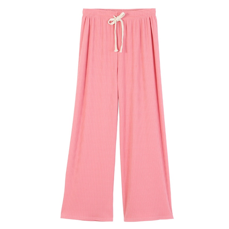 Brroa Quần Ống Rộng Lưng Cao Dây Rút Họa Tiết Xương Rắn Cho Nữ