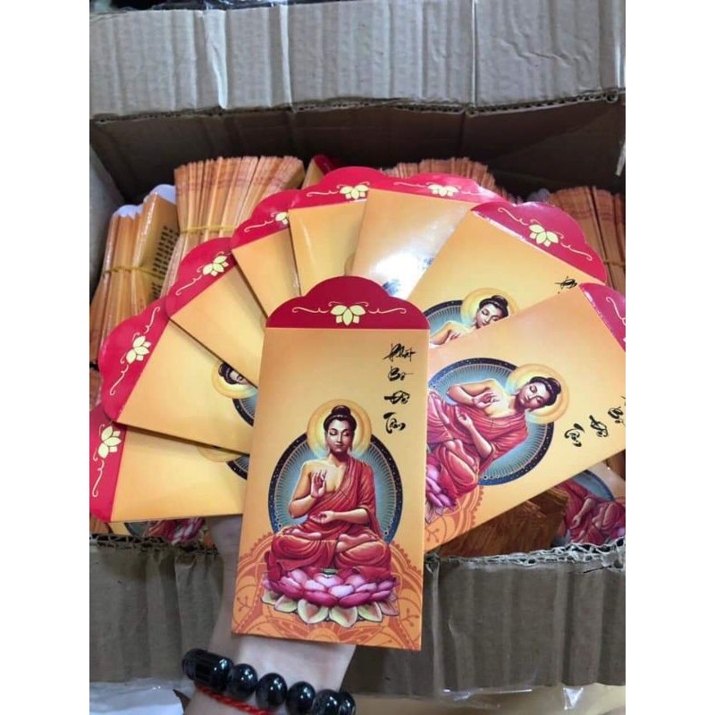 LÁ BỒ ĐỀ IN PHẬT DÁT VÀNG