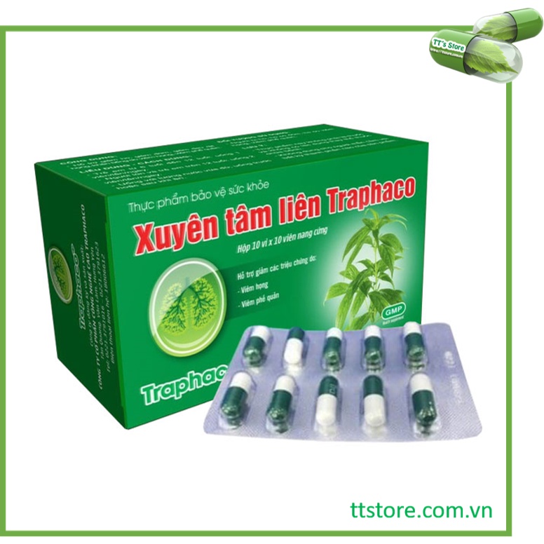 Viên uống Xuyên Tâm Liên Traphaco (Hộp 100 viên)