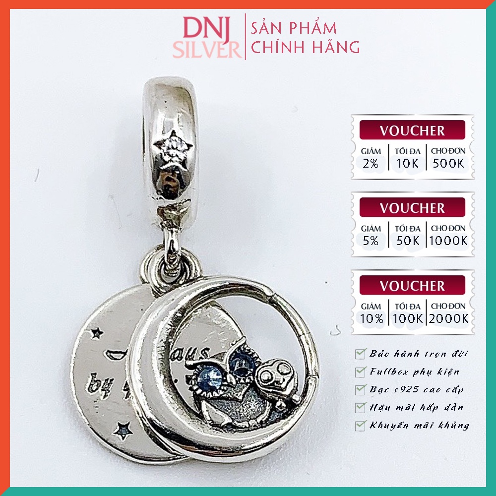 [Hàng cao cấp] Vòng tay bạc 925 cao cấp - Vòng tay charm bạc Con cú thông thái, mang ý nghĩa may mắn về học tập - DNB015