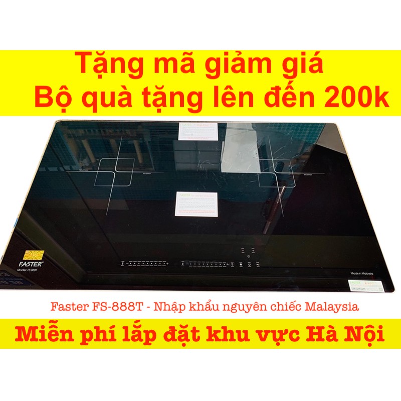 Bếp Từ Đôi Faster FS 888T ✅ [TẶNG BỘ NỒI CAO CẤP] ✅ Tích Full chức năng -Công nghệ, Nhập khẩu nguyên chiếc Malaysia