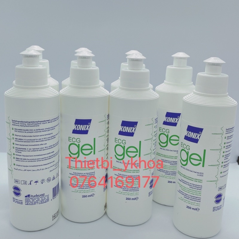 Gel Lạnh Dùng Cho Máy Nâng cơ, Hifu, Máy Gel lạnh triệt lông dùng trong spa 250ml -Gel điện tim -Gel siêu âm- Gel konix