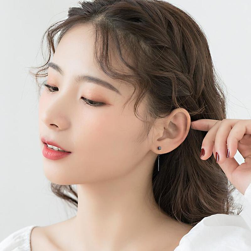 ✨✨Bông Tai Dáng Dài Hình Khối Vuông Nhỏ Thời Trang Cho Nữ