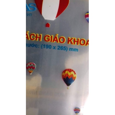 bịch 200 tờ bọc sách giáo khoa 190x265mm