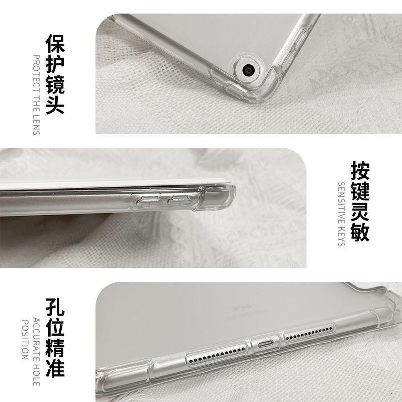 Bao Da Máy Tính Bảng Nắp Lật Có Ngăn Đựng Bút Cho IPad 5/6/7/8/9th Gen Air 1/2/3/4 Mini 4/5/6 Pro 10.5'' 11'' 2018 2020 2021 2019